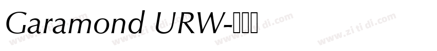 Garamond URW字体转换